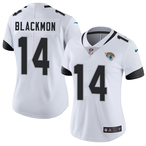 Jacksonville Jaguars #14 Justin Blackmon White Women's Stitched Vapor Untouchable Limited Jersey Womens cheap jerseys for sale - CheapJerseys.Shop