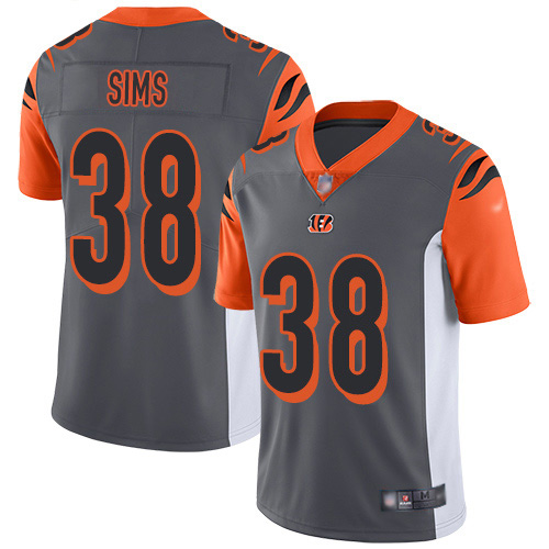 Cincinnati Bengals #38 LeShaun Sims Silver Men's Stitched Limited Inverted Legend Jersey Men's cheap jerseys for sale - CheapJerseys.Shop