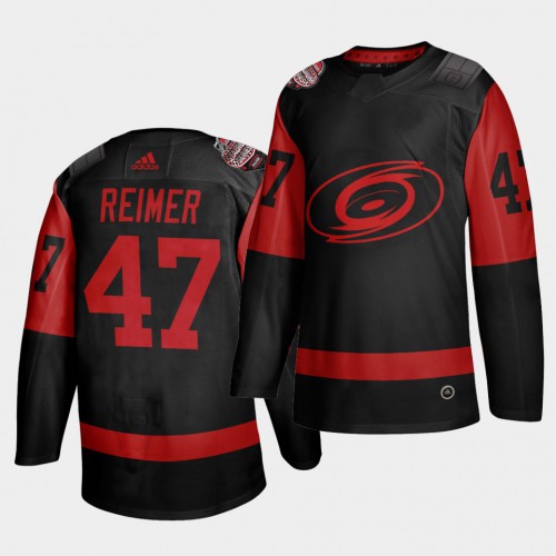Carolina Carolina Hurricanes #47 James Reimer Black Men's 2021 Stadium Series Outdoor Game Jersey Men's cheap jerseys for sale - CheapJerseys.Shop