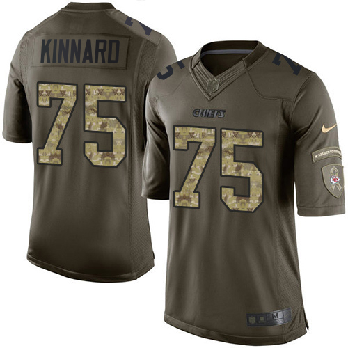 Chiefs #75 Darian Kinnard Green Youth Stitched Limited 2015 Salute To Service Jersey cheap jerseys for sale - CheapJerseys.Shop
