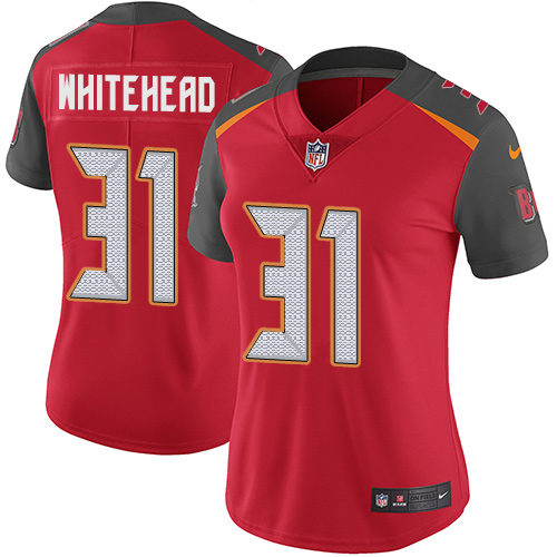 Tampa Bay Buccaneers #31 Jordan Whitehead Red Team Color Women's Stitched Vapor Untouchable Limited Jersey Womens cheap jerseys for sale - CheapJerseys.Shop