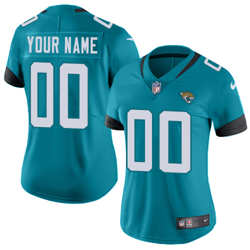 Jacksonville Jaguars Customized Teal Green Team Color Stitched Vapor Untouchable Limited Women's Jersey cheap jerseys for sale - CheapJerseys.Shop