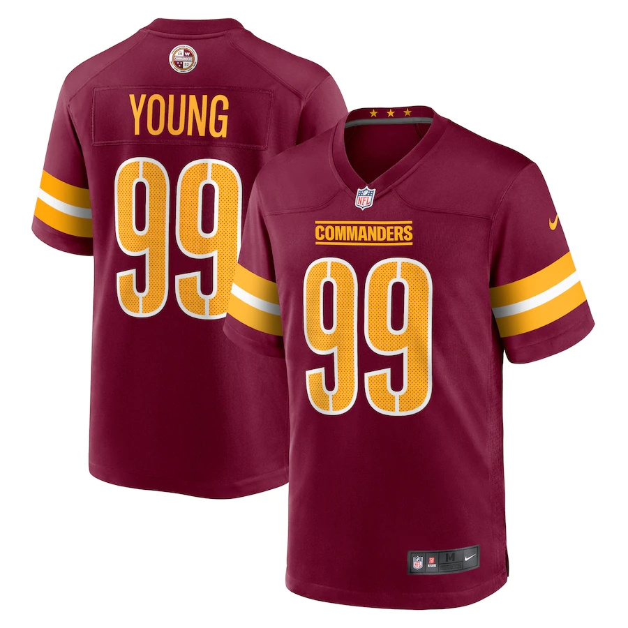 Washington Commanders #99 Chase Young Burgundy Youth Game Jersey cheap jerseys for sale - CheapJerseys.Shop