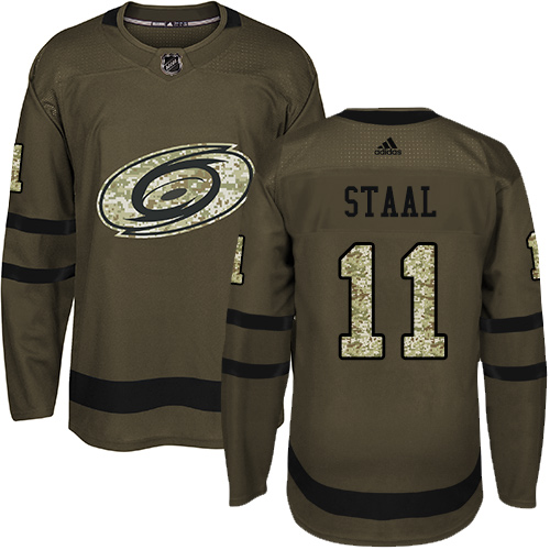 Carolina Hurricanes #11 Jordan Staal Green Salute to Service Stitched Jersey Men's cheap jerseys for sale - CheapJerseys.Shop