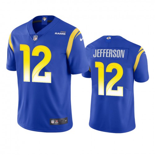 Los Angeles Los Angeles Rams #12 Van Jefferson Men's Vapor Limited Jersey - Royal Men's cheap jerseys for sale - CheapJerseys.Shop