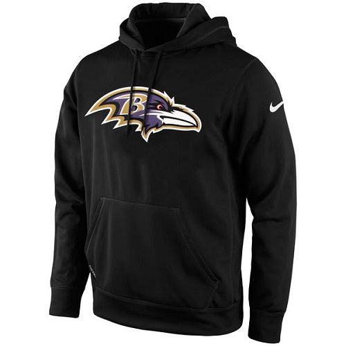 Men's Baltimore Ravens Black KO Logo Essential Hoodie cheap jerseys for sale - CheapJerseys.Shop