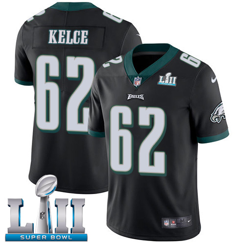 Eagles #62 Jason Kelce Black Alternate Super Bowl LII Youth Stitched Vapor Untouchable Limited Jersey cheap jerseys for sale - CheapJerseys.Shop