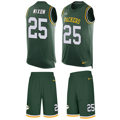 Packers #25 Keisean Nixon Green Team Color Men's Stitched Limited Tank Top Suit Jersey cheap jerseys for sale - CheapJerseys.Shop