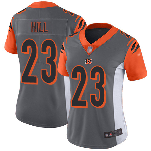 Bengals #23 Daxton Hill Silver Women's Stitched Limited Inverted Legend Jersey cheap jerseys for sale - CheapJerseys.Shop
