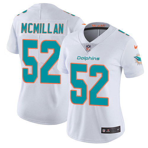 Miami Dolphins #52 Raekwon McMillan White Women's Stitched Vapor Untouchable Limited Jersey Womens cheap jerseys for sale - CheapJerseys.Shop