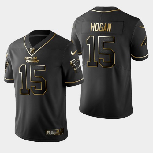 Carolina Carolina Panthers #15 Chris Hogan Vapor Limited Black Golden Jersey Men's cheap jerseys for sale - CheapJerseys.Shop