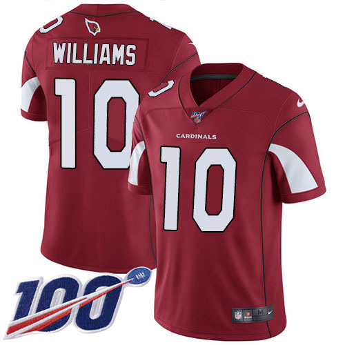 Arizona Cardinals #10 Chad Williams Red Team Color Men's Stitched 100th Season Vapor Limited Jersey Men's cheap jerseys for sale - CheapJerseys.Shop