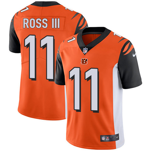 Cincinnati Bengals #11 John Ross III Orange Alternate Men's Stitched Vapor Untouchable Limited Jersey Men's cheap jerseys for sale - CheapJerseys.Shop