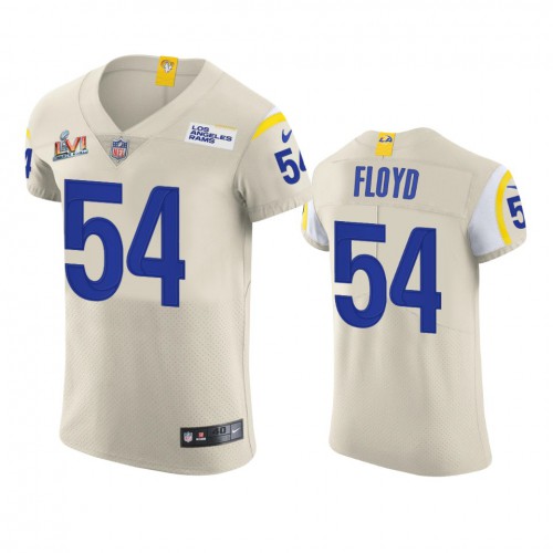 Los Angeles Los Angeles Rams #54 Leonard Floyd Men's Super Bowl LVI Patch Vapor Elite Player Jersey - Bone Men's cheap jerseys for sale - CheapJerseys.Shop