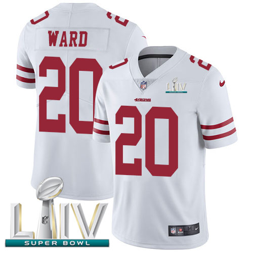 San Francisco 49ers #20 Jimmie Ward White Super Bowl LIV 2020 Men's Stitched Vapor Untouchable Limited Jersey Men's cheap jerseys for sale - CheapJerseys.Shop