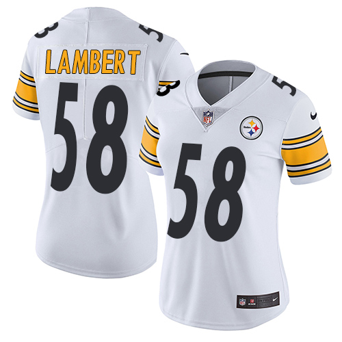 Pittsburgh Steelers #58 Jack Lambert White Women's Stitched Vapor Untouchable Limited Jersey Womens cheap jerseys for sale - CheapJerseys.Shop