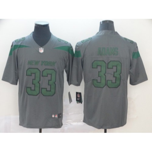 New York Jets #33 Jamal Adams Gray Men's Stitched Limited Inverted Legend Jersey Men's cheap jerseys for sale - CheapJerseys.Shop