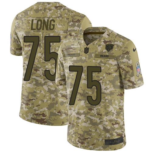 Chicago Bears #75 Kyle Long Camo Men's Stitched Limited 2018 Salute To Service Jersey Men's cheap jerseys for sale - CheapJerseys.Shop
