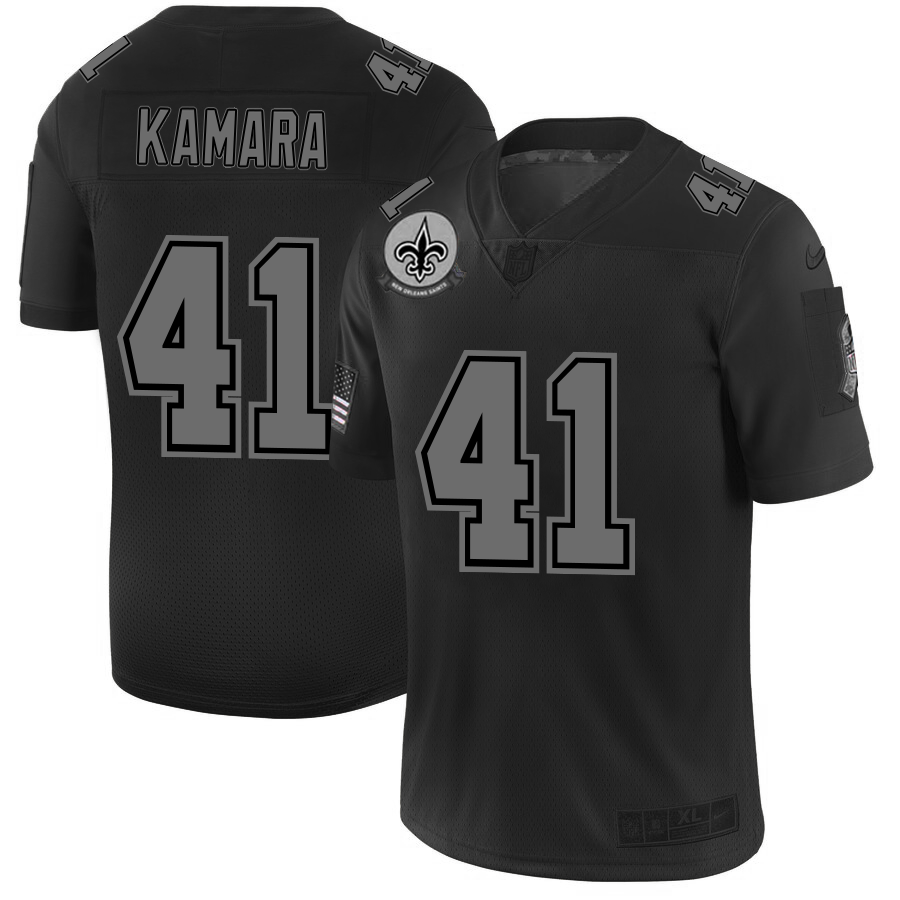 New Orleans Saints #41 Alvin Kamara Men's Black 2019 Salute To Service Limited Stitched Jersey cheap jerseys for sale - CheapJerseys.Shop