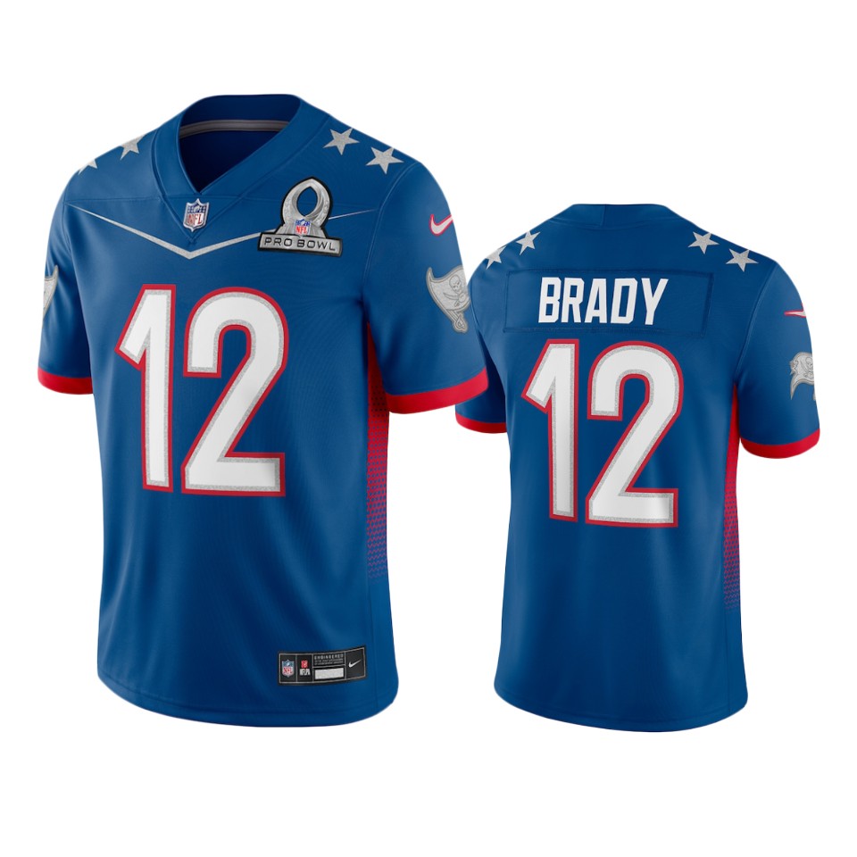 Buccaneers #12 Tom Brady Men's 2022 NFC Pro Bowl Game Jersey Royal cheap jerseys for sale - CheapJerseys.Shop