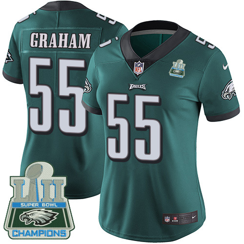 Eagles #55 Brandon Graham Midnight Green Team Color Super Bowl LII Champions Women's Stitched Vapor Untouchable Limited Jersey cheap jerseys for sale - CheapJerseys.Shop