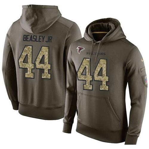 Men's Atlanta Falcons #44 Vic Beasley Jr Stitched Green Olive Salute To Service KO Performance Hoodie cheap jerseys for sale - CheapJerseys.Shop