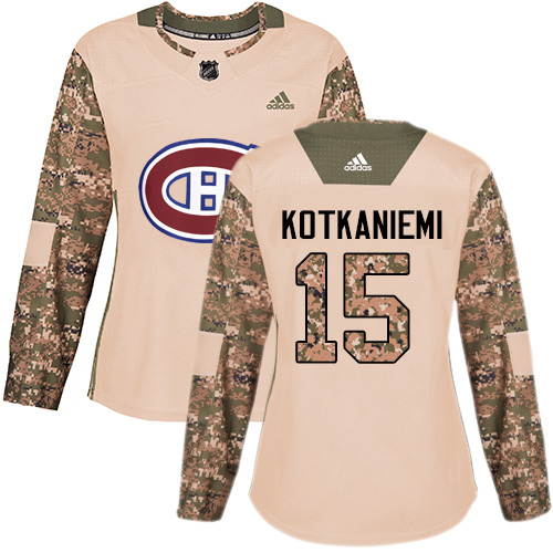Montreal Canadiens #15 Jesperi Kotkaniemi Camo Authentic 2017 Veterans Day Women's Stitched Jersey Womens cheap jerseys for sale - CheapJerseys.Shop