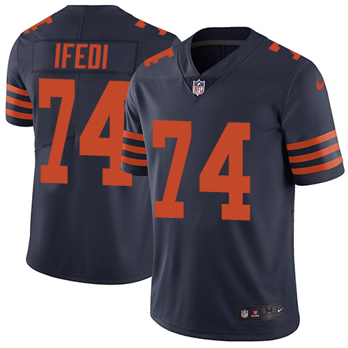 Chicago Bears #74 Germain Ifedi Navy Blue Alternate Men's Stitched Vapor Untouchable Limited Jersey Men's cheap jerseys for sale - CheapJerseys.Shop