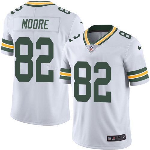 Green Bay Packers #82 J'Mon Moore White Men's Stitched Vapor Untouchable Limited Jersey Men's cheap jerseys for sale - CheapJerseys.Shop