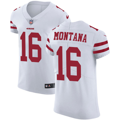 49ers #16 Joe Montana White Men's Stitched Vapor Untouchable Elite Jersey cheap jerseys for sale - CheapJerseys.Shop
