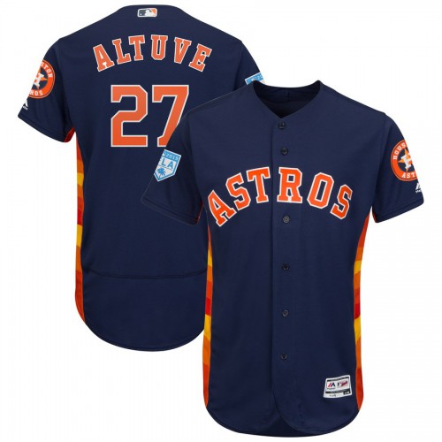 Houston Astros #27 Jose Altuve Navy 2019 Spring Training Flex Base Stitched Jersey Men's cheap jerseys for sale - CheapJerseys.Shop