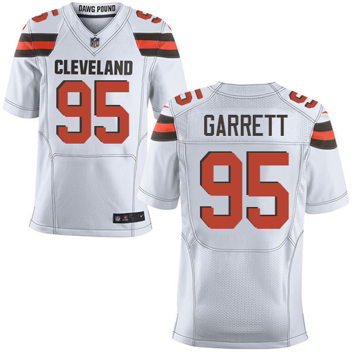 Browns #95 Myles Garrett White Men's Stitched New Elite Jersey cheap jerseys for sale - CheapJerseys.Shop