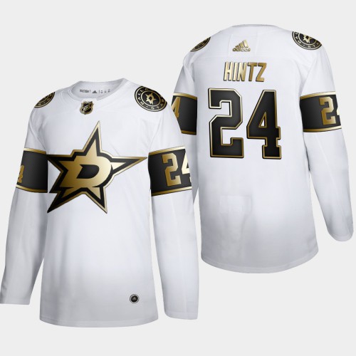 Dallas Dallas Stars #24 Roope Hintz Men's White Golden Edition Limited Stitched Jersey Men's cheap jerseys for sale - CheapJerseys.Shop