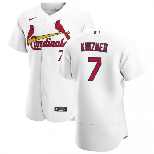 St. Louis St.Louis Cardinals #7 Andrew Knizner Men's White Home 2020 Authentic Player Jersey Men's cheap jerseys for sale - CheapJerseys.Shop