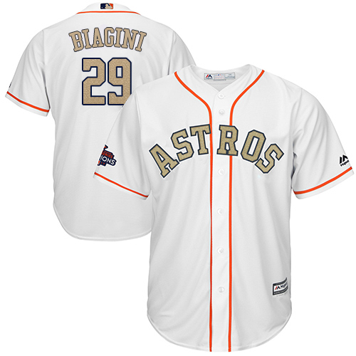 Houston Astros #29 Joe Biagini White 2018 Gold Program Cool Base Stitched Jersey Men's cheap jerseys for sale - CheapJerseys.Shop