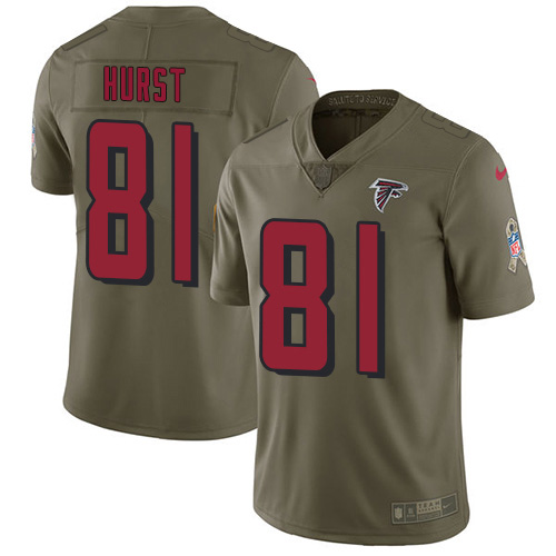 Atlanta Falcons #81 Hayden Hurst Olive Youth Stitched Limited 2017 Salute To Service Jersey Youth cheap jerseys for sale - CheapJerseys.Shop