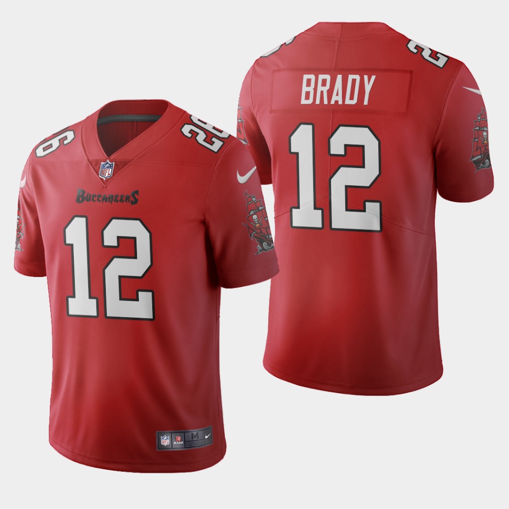 Tampa Bay Buccaneers #12 Tom Brady Red Men's 2020 Vapor Limited Jersey cheap jerseys for sale - CheapJerseys.Shop