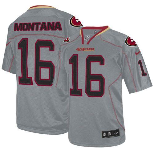 49ers #16 Joe Montana Lights Out Grey Men's Stitched Elite Jersey cheap jerseys for sale - CheapJerseys.Shop