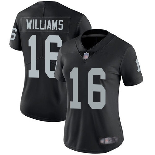 Las Vegas Raiders #16 Tyrell Williams Black Team Color Women's Stitched Vapor Untouchable Limited Jersey Womens cheap jerseys for sale - CheapJerseys.Shop