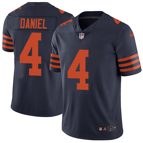 Chicago Bears #4 Chase Daniel Navy Blue Alternate Men's Stitched Vapor Untouchable Limited Jersey Men's cheap jerseys for sale - CheapJerseys.Shop