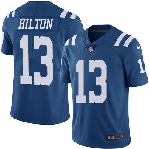 Colts #13 T.Y. Hilton Royal Blue Youth Stitched Limited Rush Jersey cheap jerseys for sale - CheapJerseys.Shop