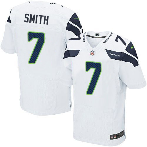 Seahawks #7 Geno Smith White Men's Stitched Elite Jersey cheap jerseys for sale - CheapJerseys.Shop