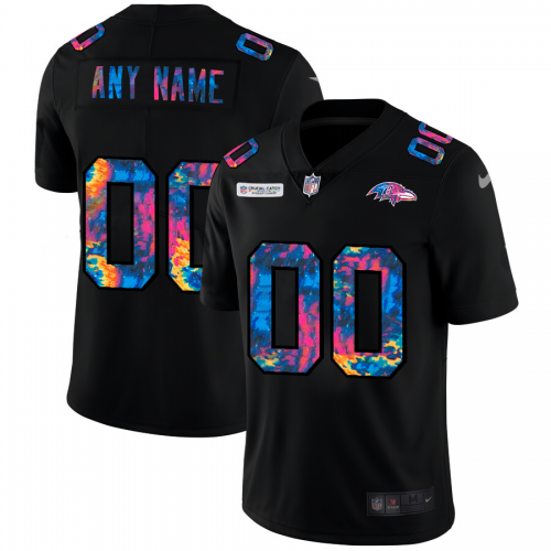 Baltimore Ravens Custom Men's Multi-Color Black 2020 Crucial Catch Vapor Untouchable Limited Jersey cheap jerseys for sale - CheapJerseys.Shop