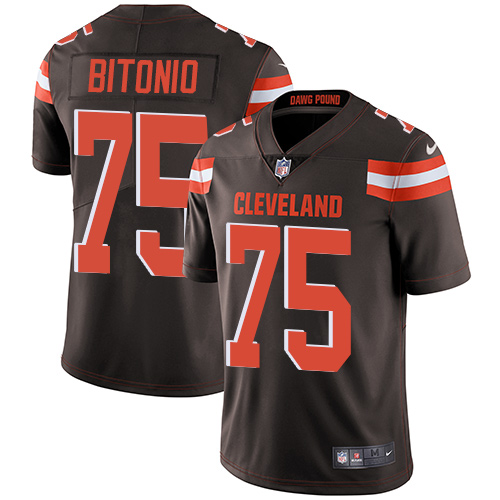Cleveland Browns #75 Joel Bitonio Brown Team Color Youth Stitched Vapor Untouchable Limited Jersey Youth cheap jerseys for sale - CheapJerseys.Shop