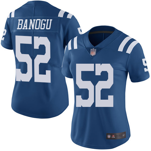 Indianapolis Colts #52 Ben Banogu Royal Blue Women's Stitched Limited Rush Jersey Womens cheap jerseys for sale - CheapJerseys.Shop