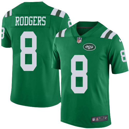 Jets #8 Aaron Rodgers Green Youth Stitched Elite Rush Jersey cheap jerseys for sale - CheapJerseys.Shop