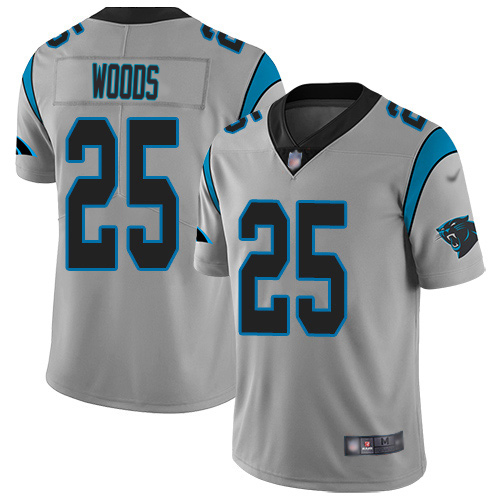 Panthers #25 Xavier Woods Silver Men's Stitched Limited Inverted Legend Jersey cheap jerseys for sale - CheapJerseys.Shop