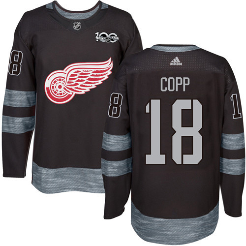 Red Wings #18 Andrew Copp Black 1917-2017 100th Anniversary Stitched Jersey cheap jerseys for sale - CheapJerseys.Shop
