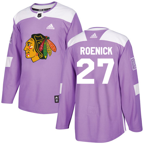 Chicago Blackhawks #27 Jeremy Roenick Purple Authentic Fights Cancer Stitched Jersey Men's cheap jerseys for sale - CheapJerseys.Shop