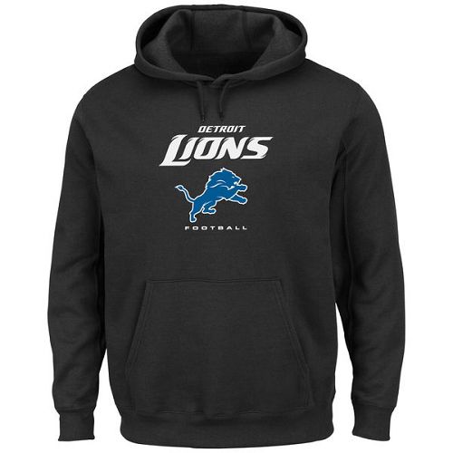 Men's Detroit Lions Black Critical Victory Pullover Hoodie cheap jerseys for sale - CheapJerseys.Shop